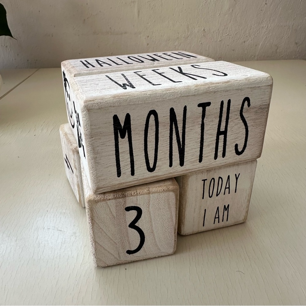 Mainevent Baby Milestone Blocks USA Certified Safe